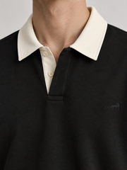 Heritage Classic Polo Sweatshirt – Jet Black