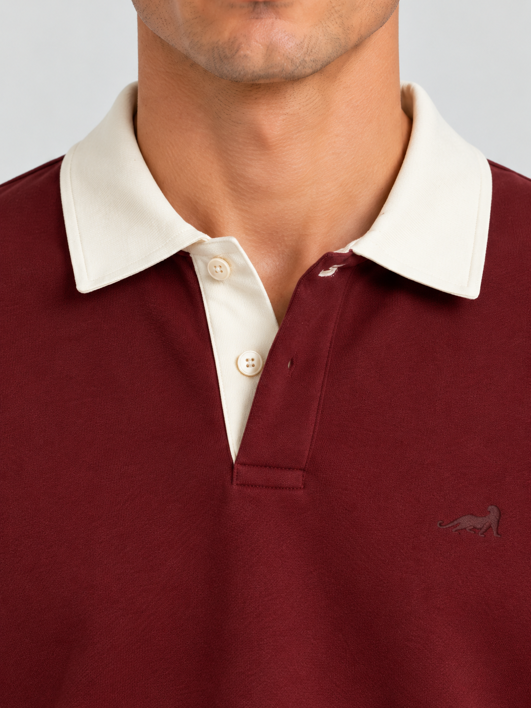 Heritage Classic Polo Sweatshirt – Maroon