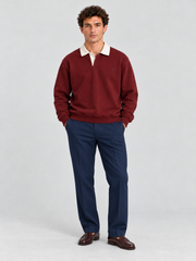 Heritage Classic Polo Sweatshirt – Maroon