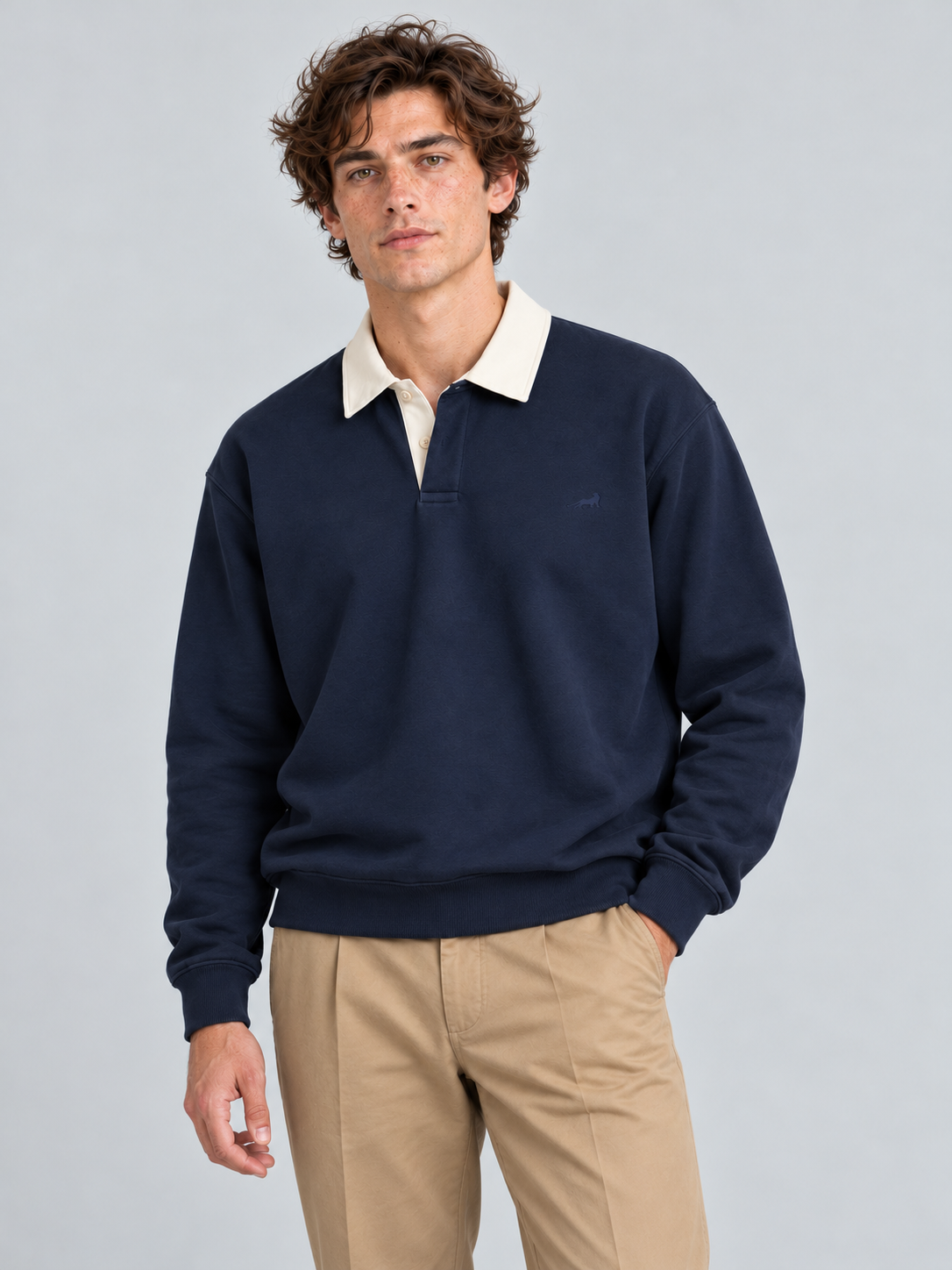 Heritage Classic Polo Sweatshirt – Midnight Navy