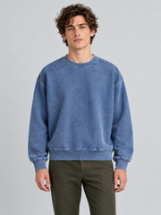 The Essential Crewneck Sweatshirt – Vintage Washed Blue