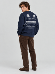 Calabasas Classic Racquet Club Graphic Sweatshirt – Midnight Navy