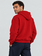 Royal Crest Pullover Hoodie – Scarlet Red