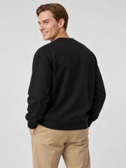 Royal Emblem Crewneck Sweatshirt – Classic Black