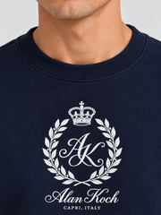 Royal Emblem Crewneck Sweatshirt – Midnight Navy