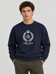 Royal Emblem Crewneck Sweatshirt – Midnight Navy