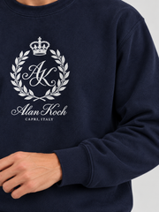 Royal Emblem Crewneck Sweatshirt – Midnight Navy