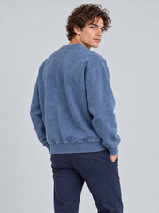 Royal Emblem Crewneck Sweatshirt – Vintage Washed Blue