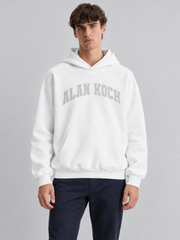 Varsity Classic Pullover Hoodie – Arctic White
