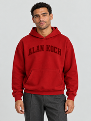 Varsity Classic Pullover Hoodie – Scarlet Red