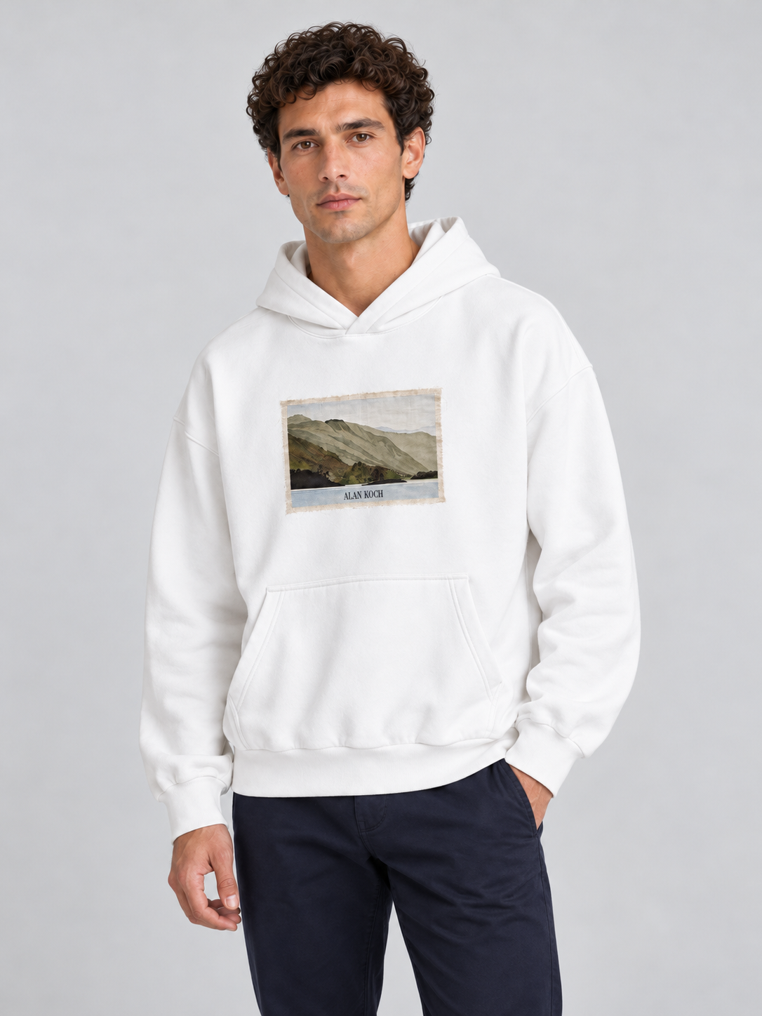 Vintage Archive Patchwork Hoodie – Arctic White
