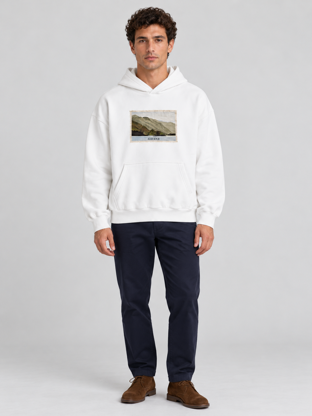 Vintage Archive Patchwork Hoodie – Arctic White
