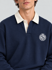 Classic Crest Polo Sweatshirt – Midnight Navy