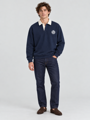 Classic Crest Polo Sweatshirt – Midnight Navy