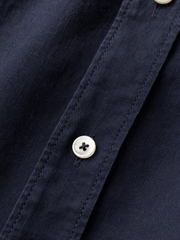 Classic Mercer Shirt – Midnight Navy – close-up detail