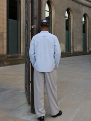 Alan Koch Noir Heritage Ice Blue Shirt – model back