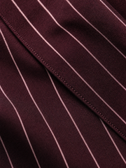 Valencrest Signature Stripe Shirt - Bordeaux Rouge – close-up detail