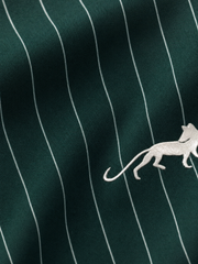 Valencrest Signature Stripe Shirt - Deep Canopy – close-up detail