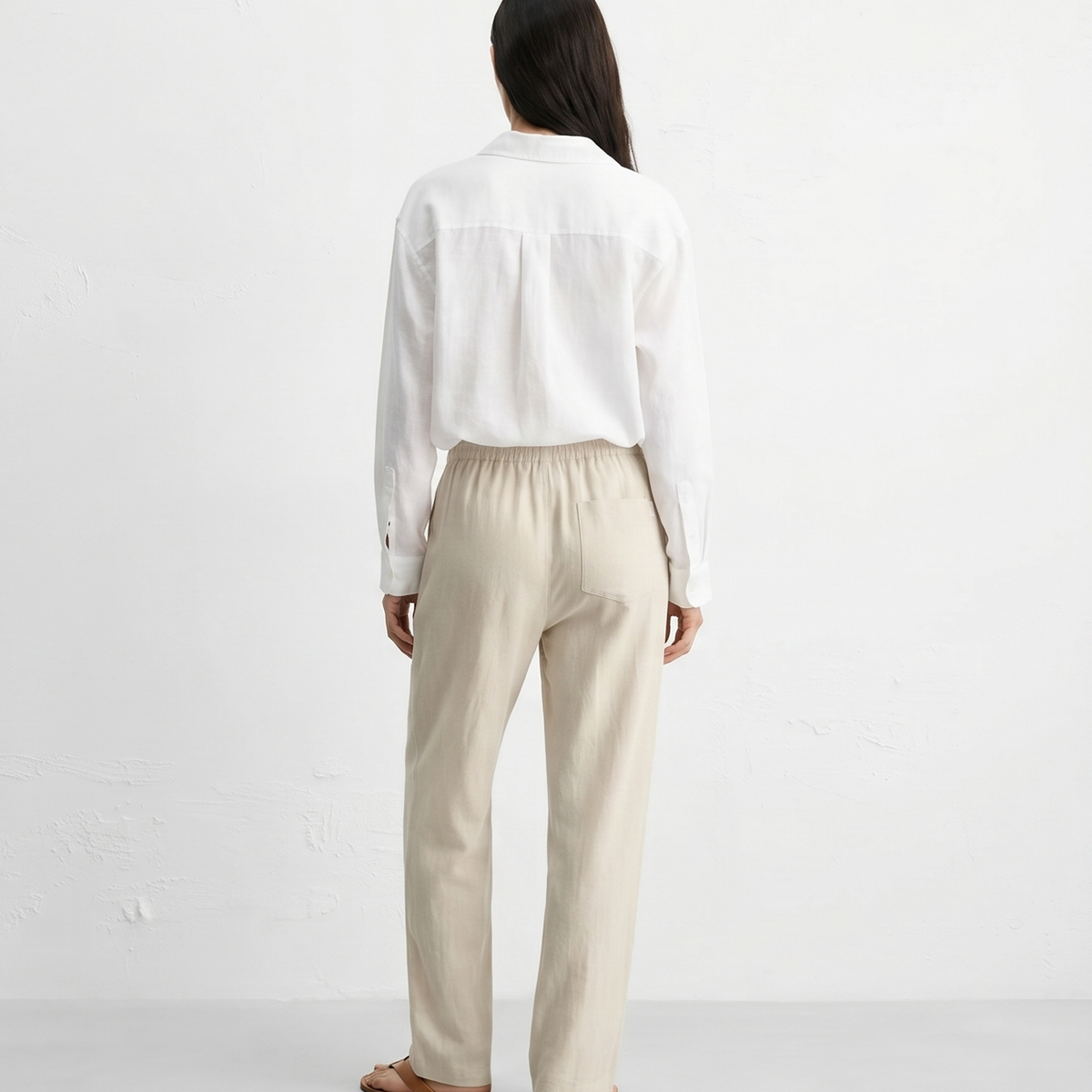 LINEN PANTS BEIGE