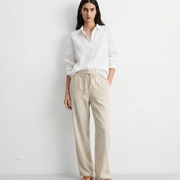 linen-pants-beige model front