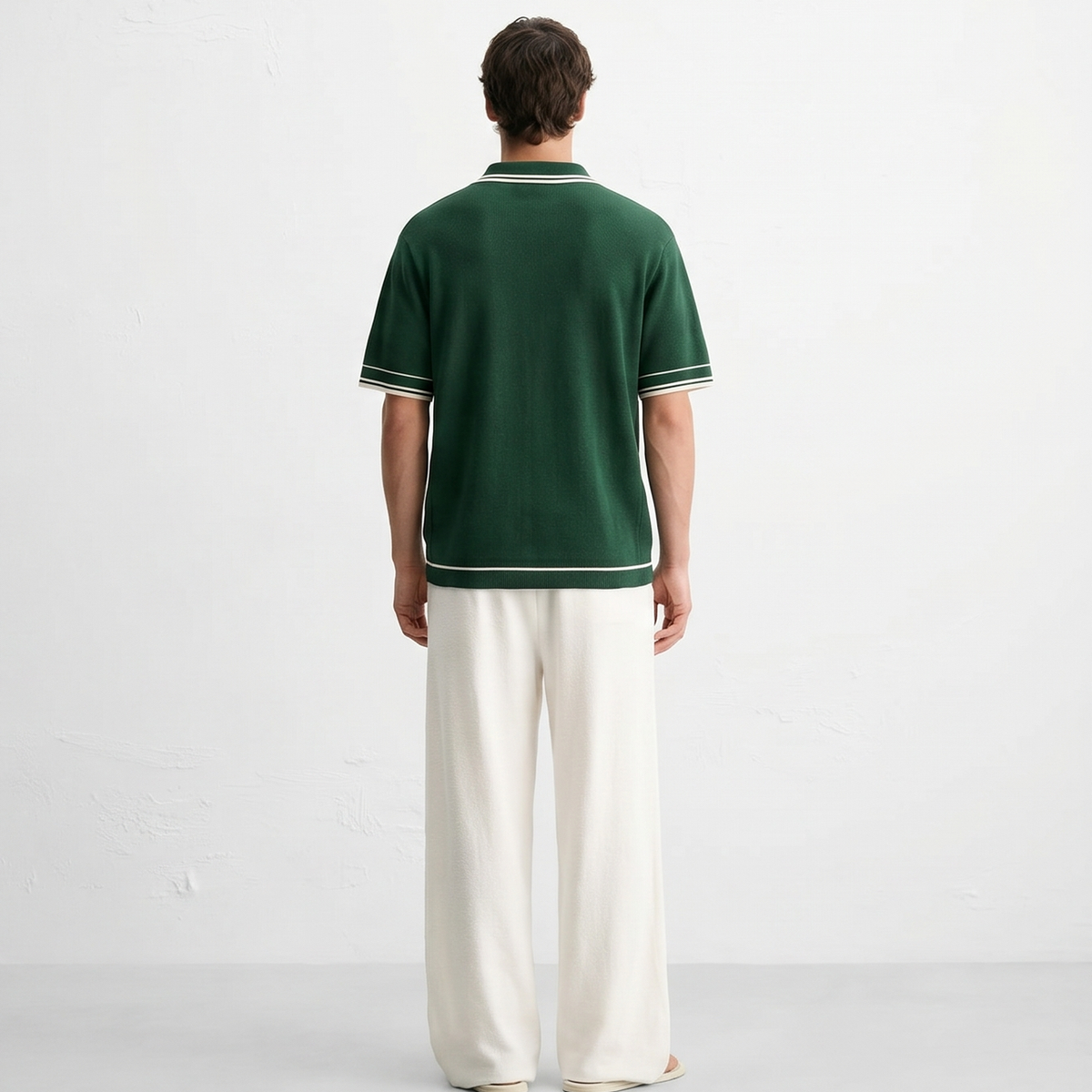 Monaco Knit Polo – Forest